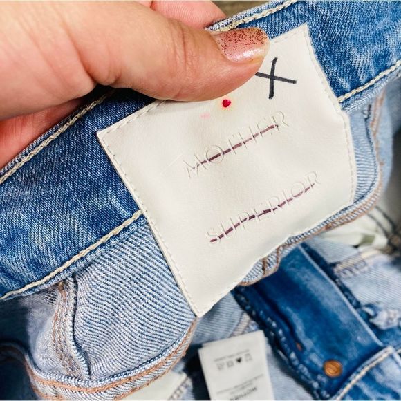 Mother The Pleated Popular Peg Straight-Leg Jeans In Intoxicated Sz 31 - Picture 9 of 12